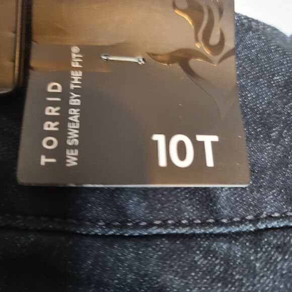 10T Tall Torrid Jegging Jeans Dark Wash Super Stretch High Rise Super Skinny ank - Picture 7 of 9